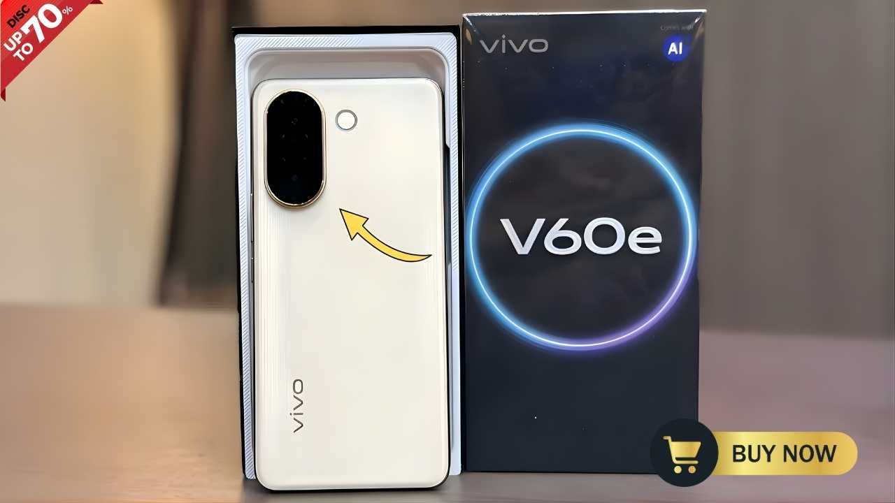 Vivo V60e Launched with 200MP Camera and 6500mAh Battery Superfast Charging Inside